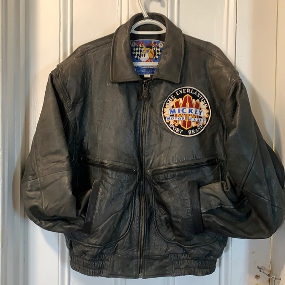 Vintage Disney, Mickey Motors leather. Large. - Picture 1 of 8